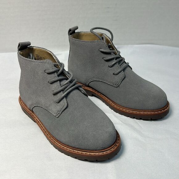 Janie and Jack 100048269 Boy Magic castle Blue Suede boots NWT size 8 - Picture 2 of 11
